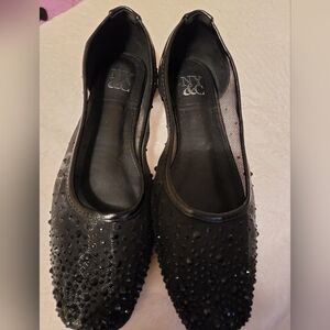 New York & Company Black Embellished Flats